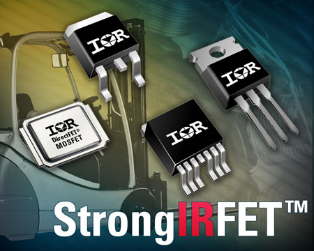 IR 推出StrongIRFET功率MOSFET系列 适合要求超低导通电阻的工业应用