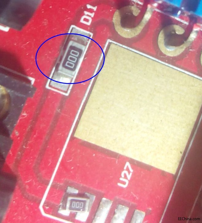 请问蓝色圆圈中的器件是个什么东东？