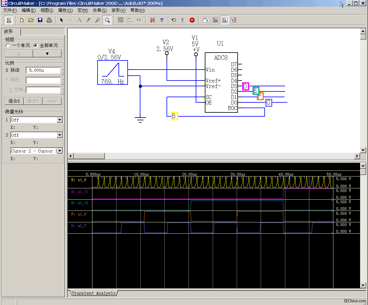 →→ CircuitMaker 2000 SP1汉化版 电子实验台 ←←