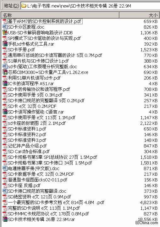 →→ SD卡技术相关专辑 35册 26.4M ←←