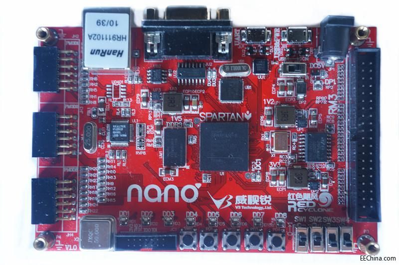 nano2 Spartan6 LX16/RTL8201 百兆网/DDR3/Cypress68013 USB2.0/RM3/PMOD/RS232/UART