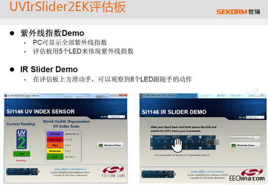 图7. UVIrSlider2EK评估板——简化设计