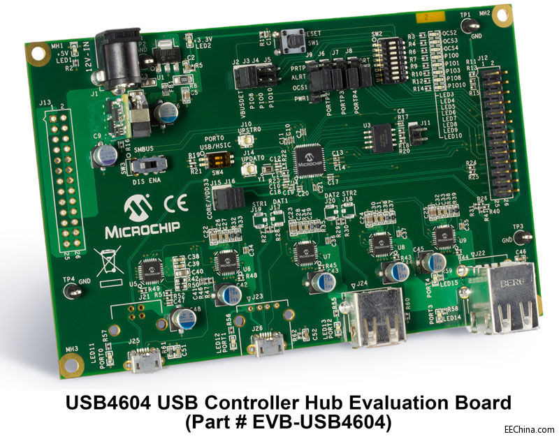 Microchip推出全新汽车级4端口USB84604 IC，采用FlexConnect技术