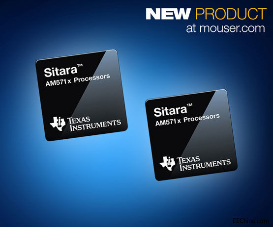 贸泽开售Texas Instruments AM571x Sitara 处理器，满足高性能工业显示需求