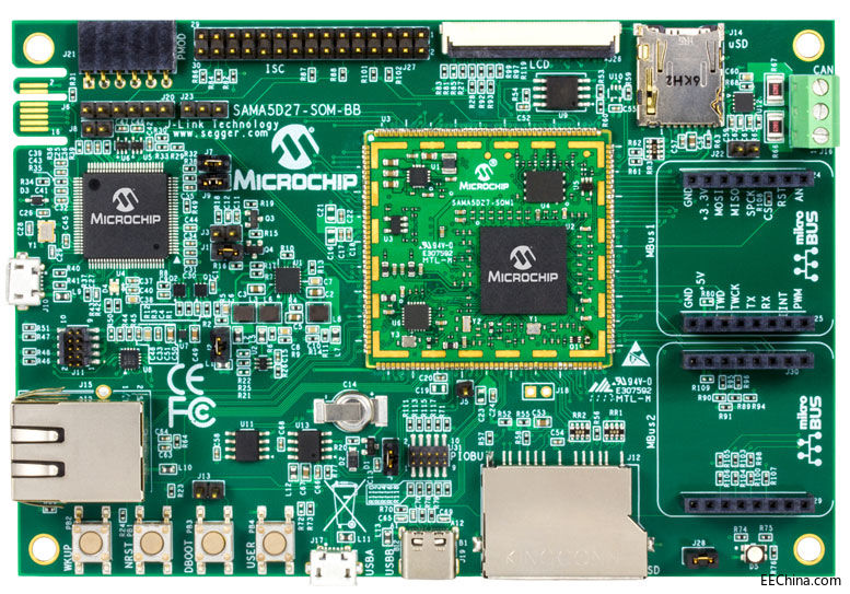 Microchip通过基于SAMA5D2 MPU的系统？榧蚧ひ导禠inux 的设计
