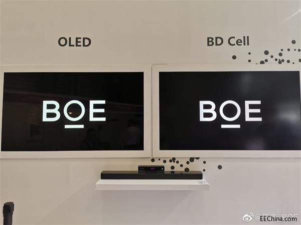 京东方展示BD Cell面板:百万对比度 功耗比OLED低40%