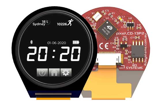 儒卓力提供4D Systems的pixxiLCD系列产品：用于创新应用的嵌入式显示器