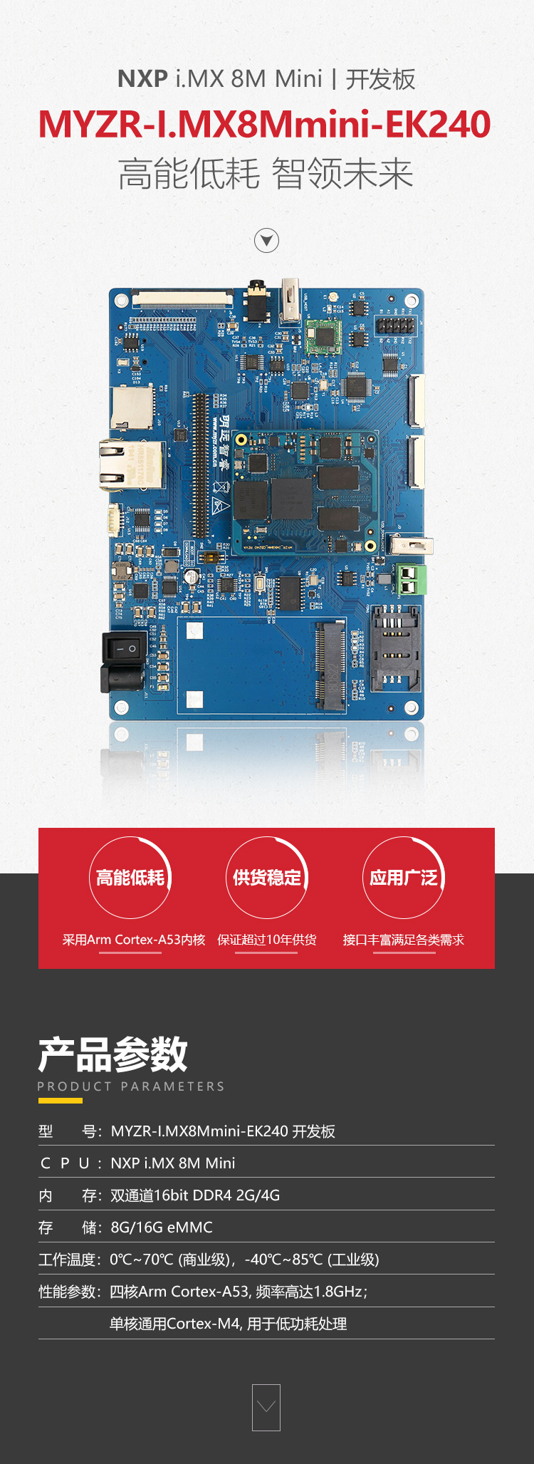 明远智睿I.MX8Mmini核心板