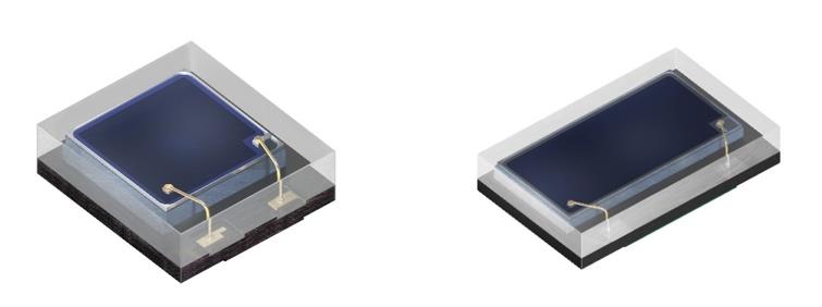 新一代Chip LED光电二极管SFH 2705（左）和SFH 2706（右），在530nm绿色波长下的相对.jpg