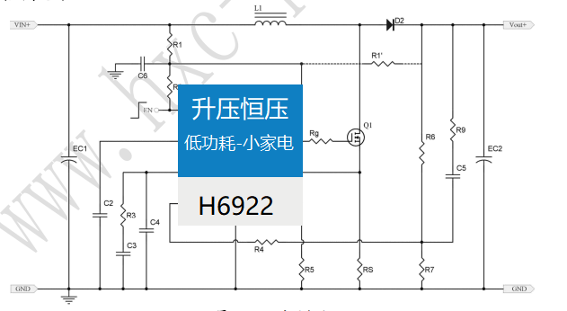 H6922 便携移动储能升压恒压方案 2.8-40V耐压 7.5A大电流应用芯片IC