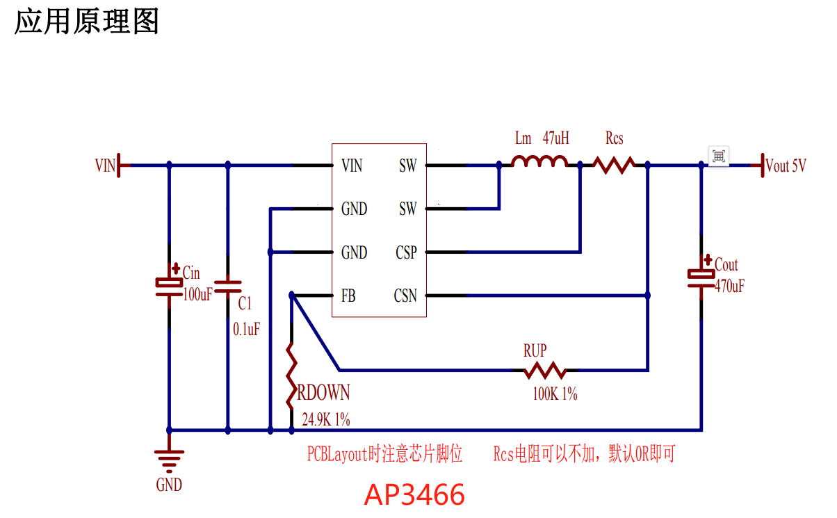 AP3466 外围简单 输入4-30V  3.6A 降压恒压驱动芯片 充电器方案