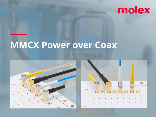 Molex莫仕发布创新型MMCX同轴电源解决方案，  确保在动态环境中实现可靠的RF连接与不间断的电力供应