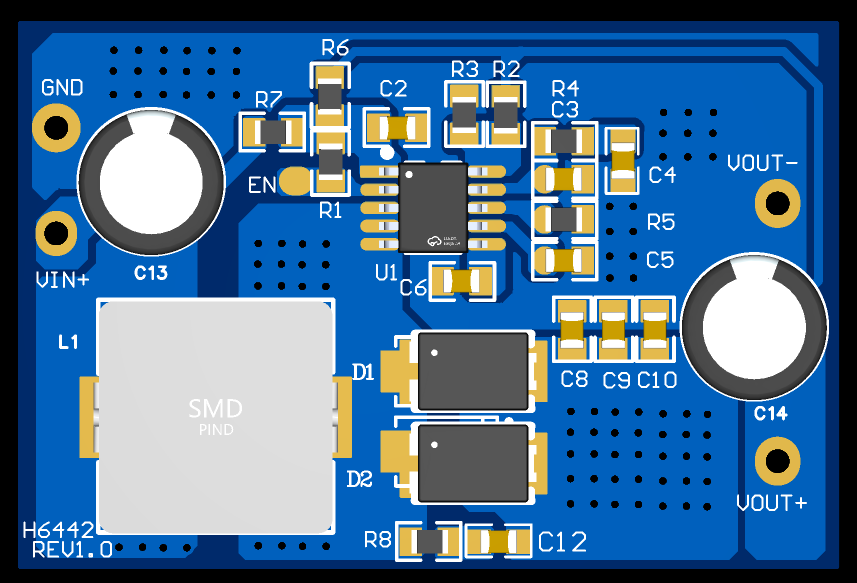 H6911升压恒流IC+H6442升压恒压IC+MOS管 2.7V 3.7V 4.2V升5V 9V 12V 24V锂电池芯片方案