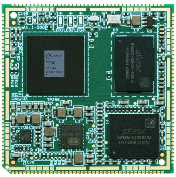 创龙全志T536全国产（4核A55 ARM+RISC-V+NPU 17路UART）工业核心板规格书