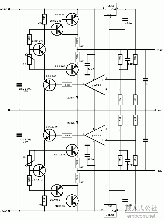 经典胆机线路图集CS8412+PCM63经典设计(电源部分).gif