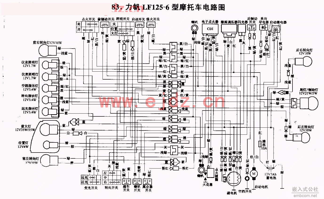 083力帆LF125-6摩托车电路图.gif