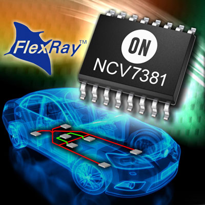 用于可靠汽车网络的高速总线收发器支持最新版FlexRay标准 （安森美）