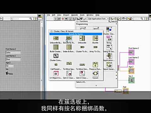 数据类型和结构之LabVIEW簇视频